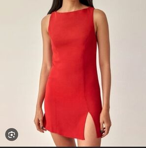 NWT Reformation Cherry Stanley Dress